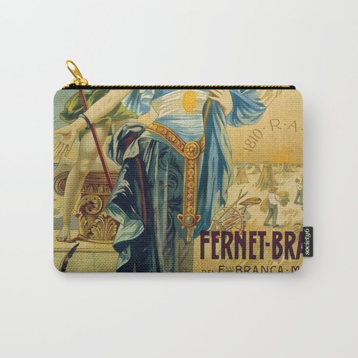 1910 Fernet Branca Liqueur Aperitif Advertisement Carry All Pouch Gallery Image 1