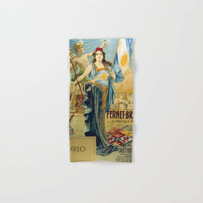 1910 Fernet Branca Liqueur Aperitif Advertisement Bath Towel Gallery Image 1