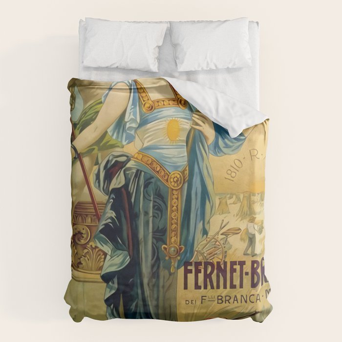 1910 Fernet Branca Liqueur Aperitif Advertisement Duvet Cover Gallery Image 1