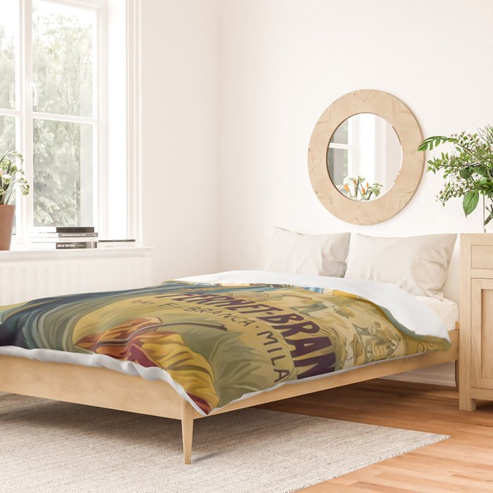 1910 Fernet Branca Liqueur Aperitif Advertisement Duvet Cover Gallery Image 2