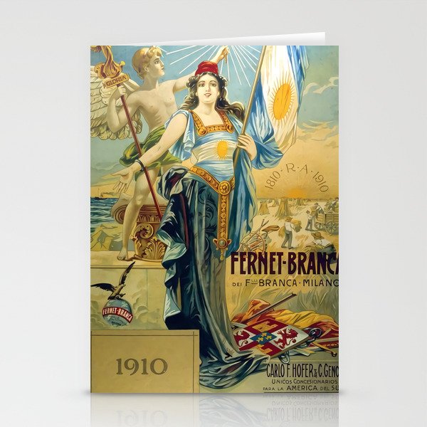 1910 Fernet Branca Liqueur Aperitif Advertisement Stationery Card Gallery Image 2