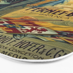 1910 Fernet Branca Liqueur Aperitif Advertisement Bath Mat Gallery Image 3