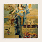 1910 Fernet Branca Liqueur Aperitif Advertisement Wood Wall Art Gallery Image 1
