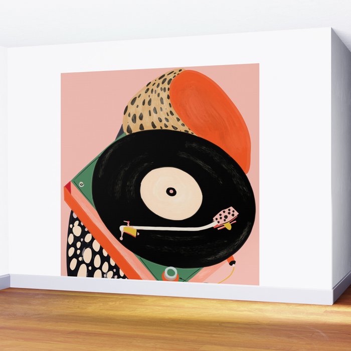 Nostalgic Grooves Wall Mural Gallery Image 2