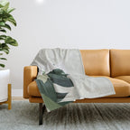 Cat and Plant 12C Throw Blanket Gallery Image 1