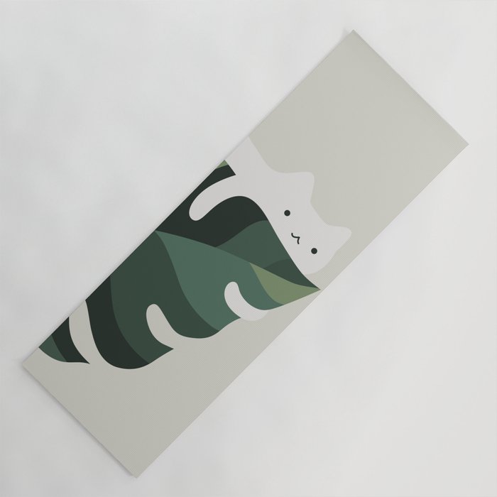 Cat and Plant 12C Yoga Mat Gallery Image 1