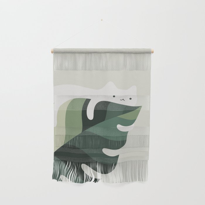 Cat and Plant 12C Wall Hanging Gallery Image 1