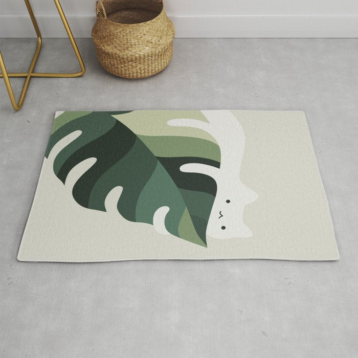 Cat and Plant 12C Rug Gallery Image 1