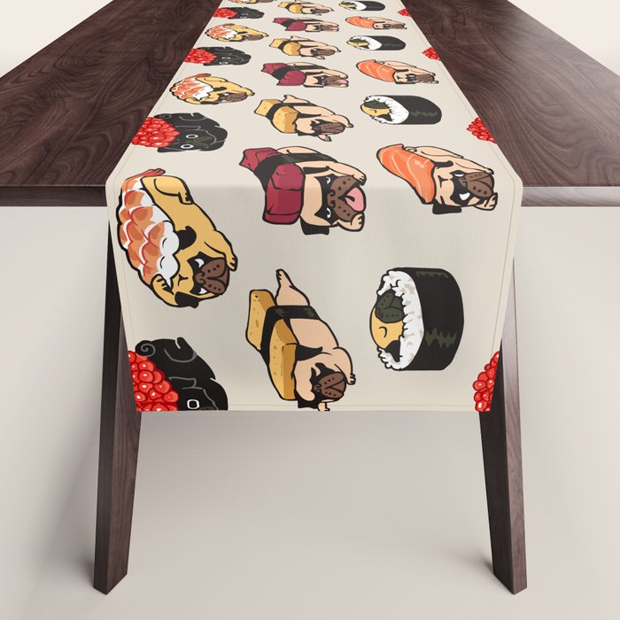 Sushi Pug Table Runner Gallery Image 1