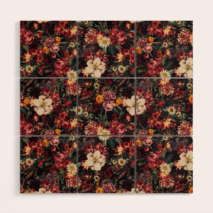 Autumn Winter Flowers II Wood Wall Art Gallery Image 1
