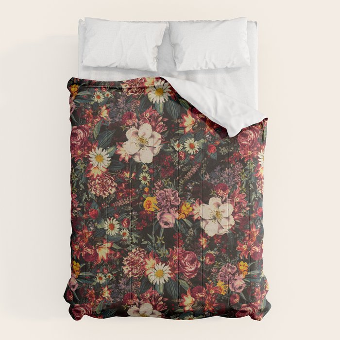 Autumn Winter Flowers II Comforter Gallery Image 1