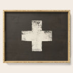 Ski Patrol Sign Cross X Vintage Serving Tray Gallery Image 1