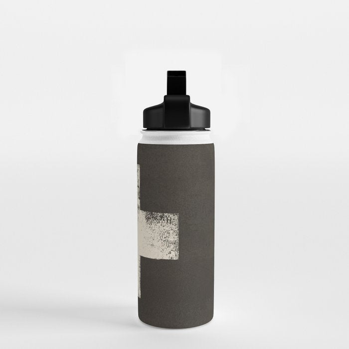 Ski Patrol Sign Cross X Vintage Water Bottle Gallery Image 2