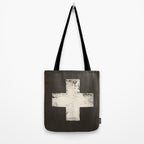 Ski Patrol Sign Cross X Vintage Tote Bag Gallery Image 2