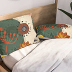 mid century garden summer relax Pillow Sham Gallery Image 2