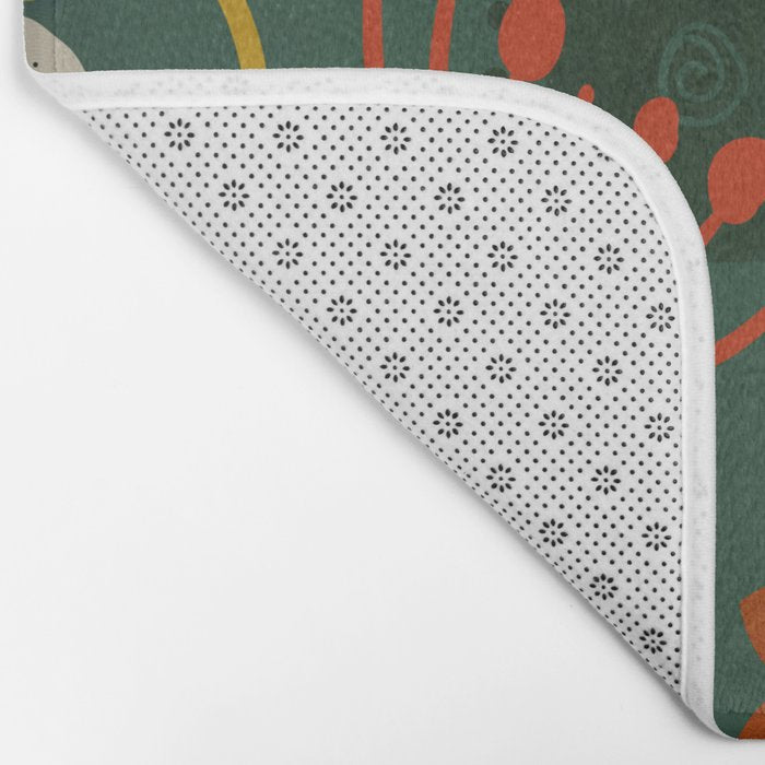 mid century garden summer relax Bath Mat Gallery Image 2