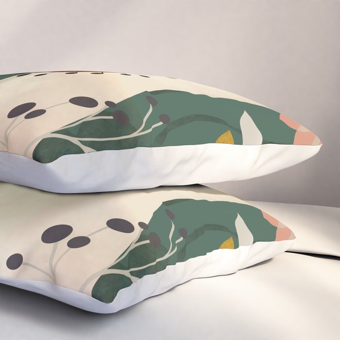 mid century garden summer relax Pillow Sham Gallery Image 3