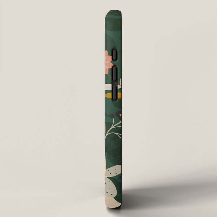 mid century garden summer relax iPhone Case Gallery Image 2