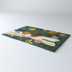 mid century garden summer relax Rug Gallery Image 3