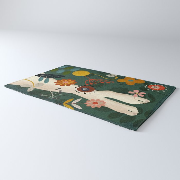 mid century garden summer relax Rug Gallery Image 3