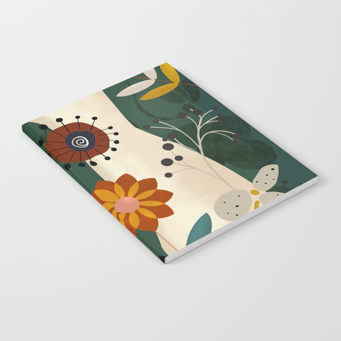 mid century garden summer relax Notebook Gallery Image 2