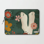 mid century garden summer relax Laptop Sleeve Gallery Image 1
