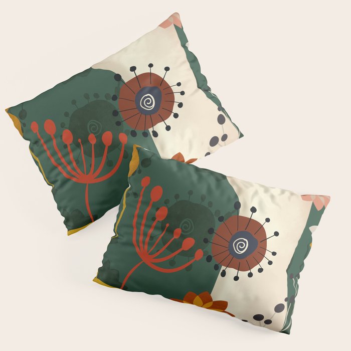 mid century garden summer relax Pillow Sham Gallery Image 3