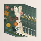 mid century garden summer relax Wrapping Paper Gallery Image 3