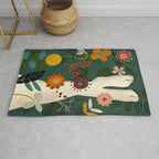 mid century garden summer relax Rug Gallery Image 1