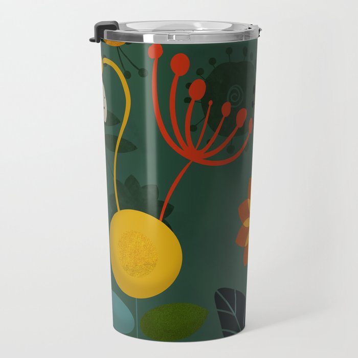 mid century garden summer relax Travel Mug Gallery Image 3