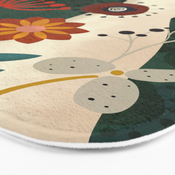 mid century garden summer relax Bath Mat Gallery Image 3