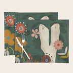 mid century garden summer relax Placemat Gallery Image 1