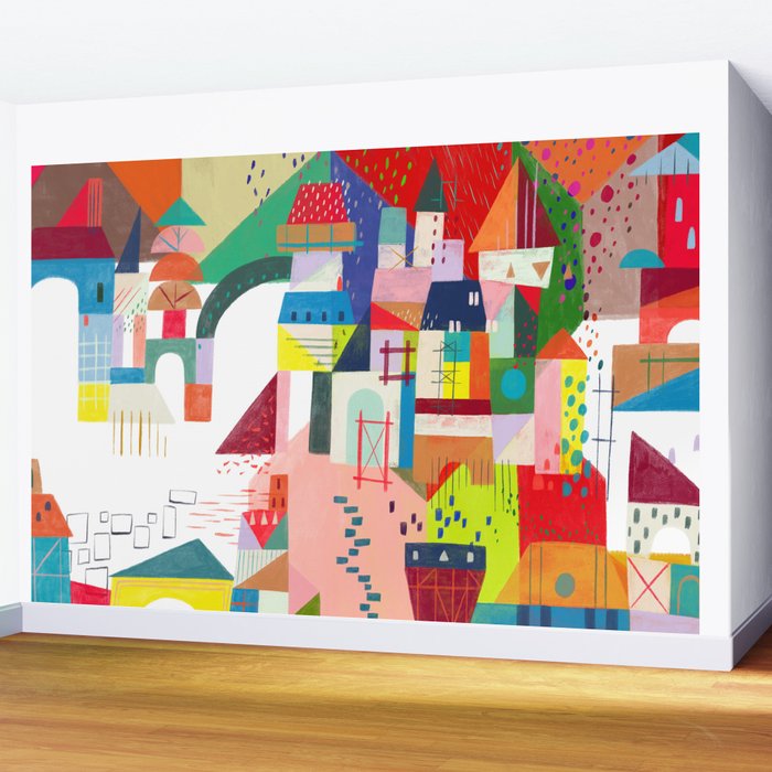Blocks Castle Wall Mural Gallery Image 2