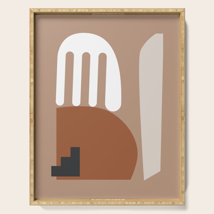 Shape study #10 - Stackable Collection Serving Tray Gallery Image 1