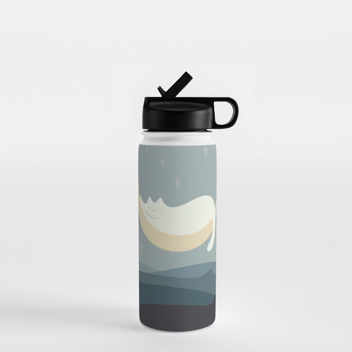 Cat Landscape 188 Water Bottle Gallery Image 1