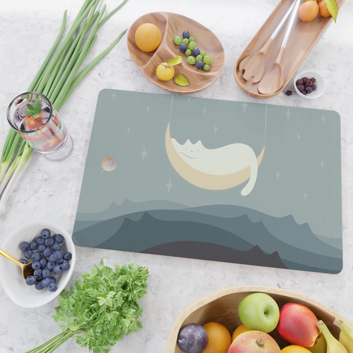 Cat Landscape 188 Cutting Board Gallery Image 2