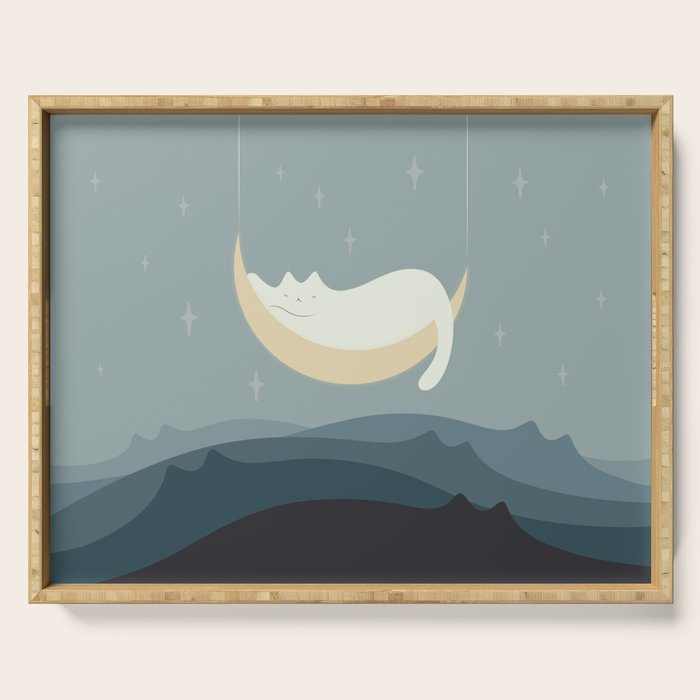 Cat Landscape 188 Serving Tray Gallery Image 1