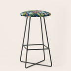 Succulent Garden Navy Stool Gallery Image 1