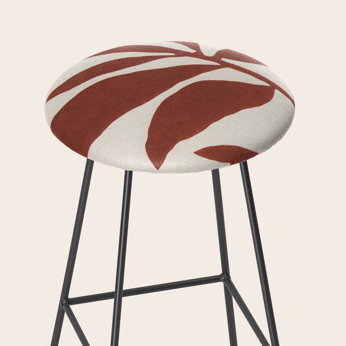 Linocut Branch #3 / Saffron Red Stool Gallery Image 2