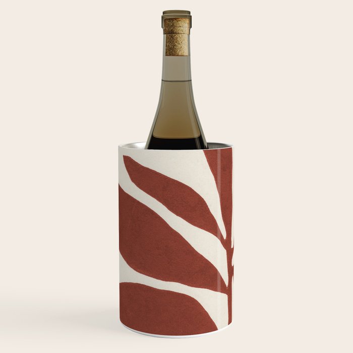 Linocut Branch #3 / Saffron Red Wine Chiller Gallery Image 1