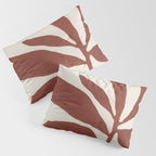 Linocut Branch #3 / Saffron Red Pillow Sham Gallery Image 3