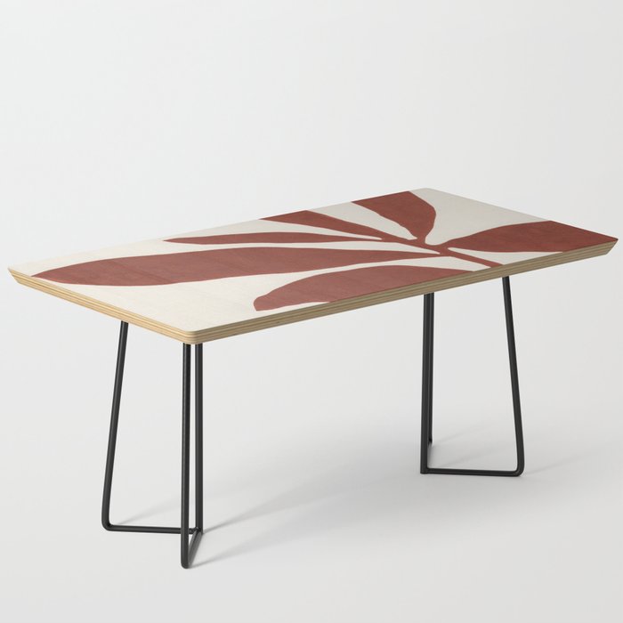 Linocut Branch #3 / Saffron Red Coffee Table Gallery Image 1