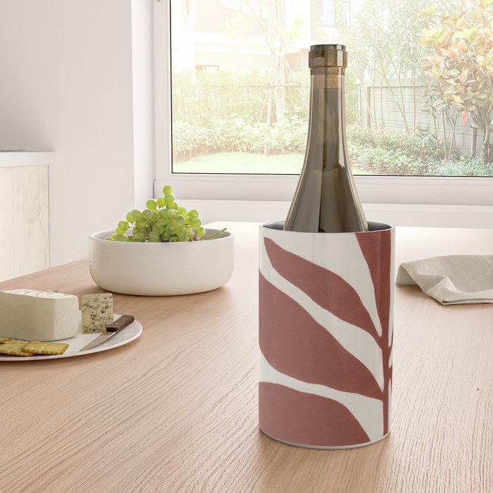 Linocut Branch #3 / Saffron Red Wine Chiller Gallery Image 4