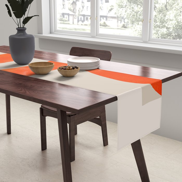 Minimal Geometric Shapes 225 Table Runner Gallery Image 2