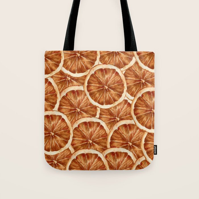 Watercolor, Festive Oranges Tote Bag Gallery Image 1