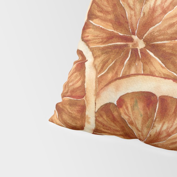 Watercolor, Festive Oranges Pillow Sham Gallery Image 4