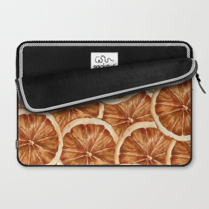 Watercolor, Festive Oranges Laptop Sleeve Gallery Image 2