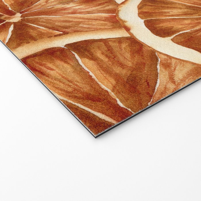 Watercolor, Festive Oranges Welcome Mat Gallery Image 2