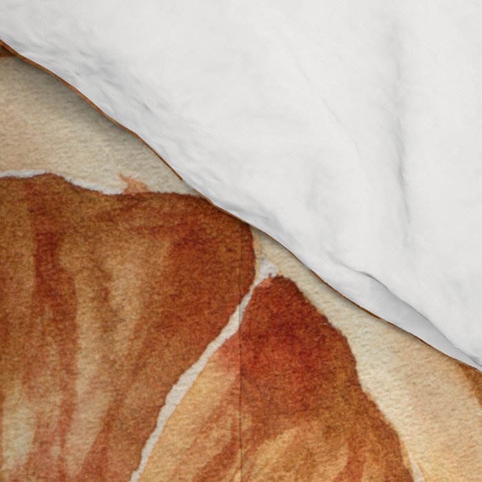 Watercolor, Festive Oranges Comforter Gallery Image 4