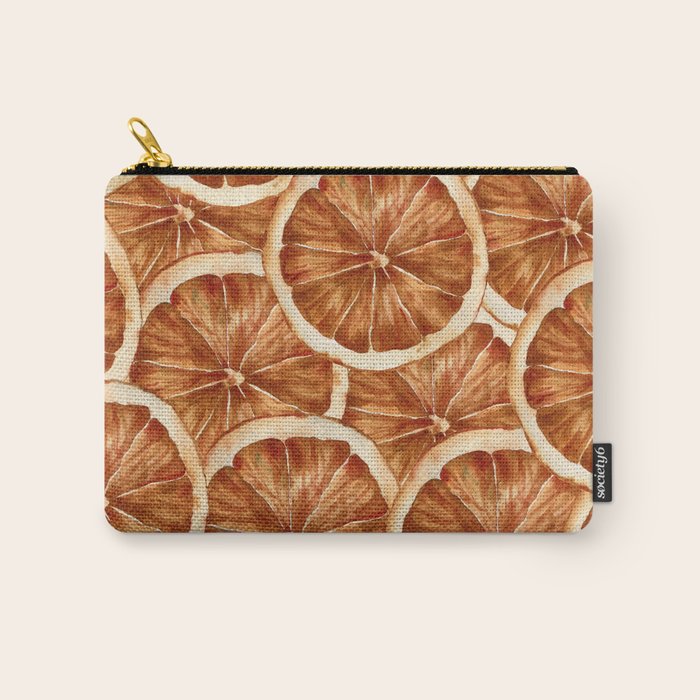 Watercolor, Festive Oranges Carry All Pouch Gallery Image 1
